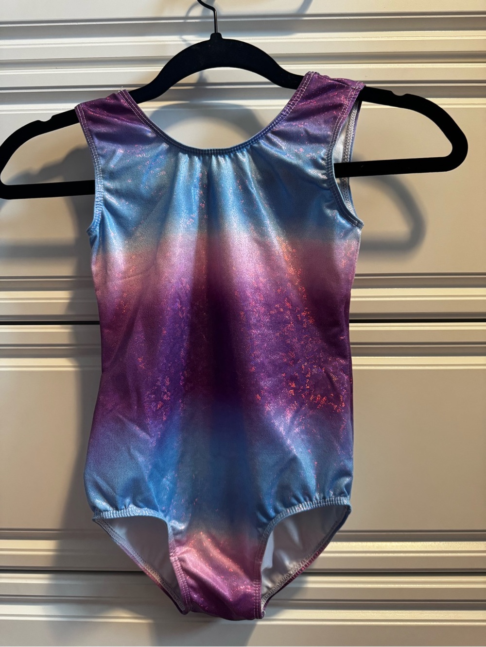 Iridescent Ombre Girls' Leotard - Blue to Purple